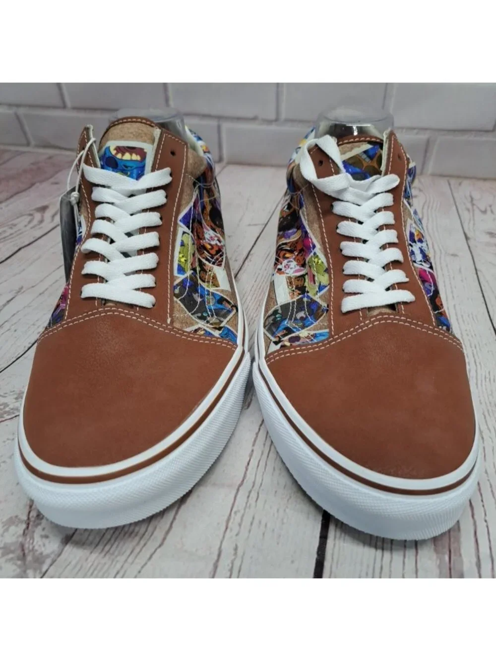 Vans X Disney Old Skool Shoes 100 Scrapbook Multi Sneaker Mens‎ 12, New